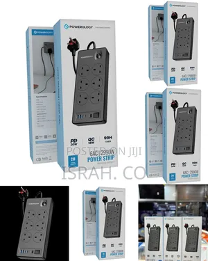 Powerology 6ac 2990w Power Strip Pd 20w