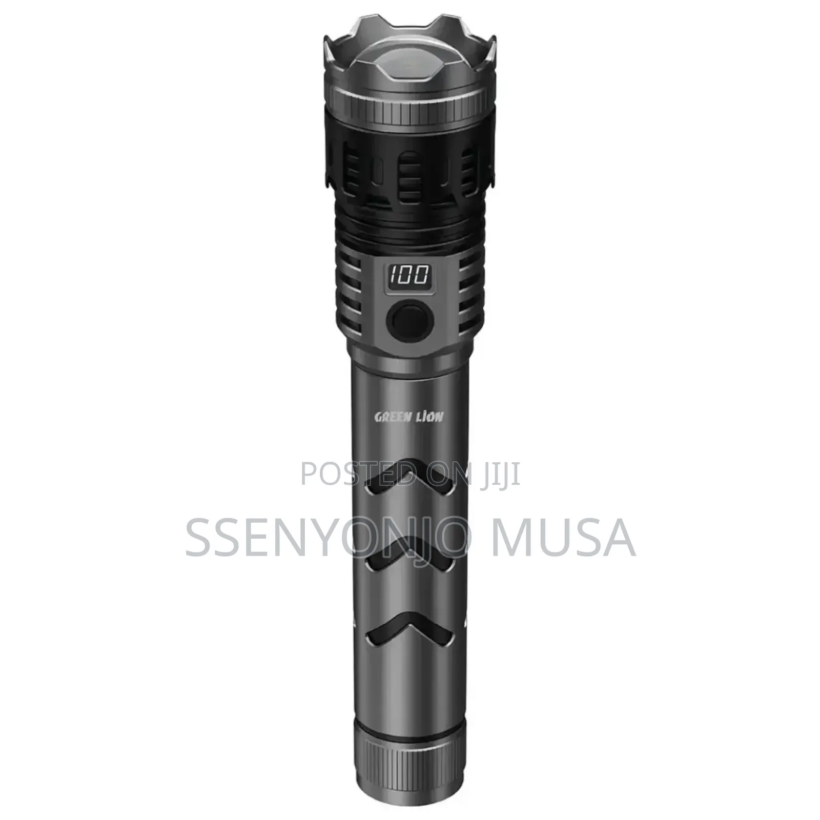 Green Lion Hunter Pro Portable Torch Rechargeable Flashlight – Grey