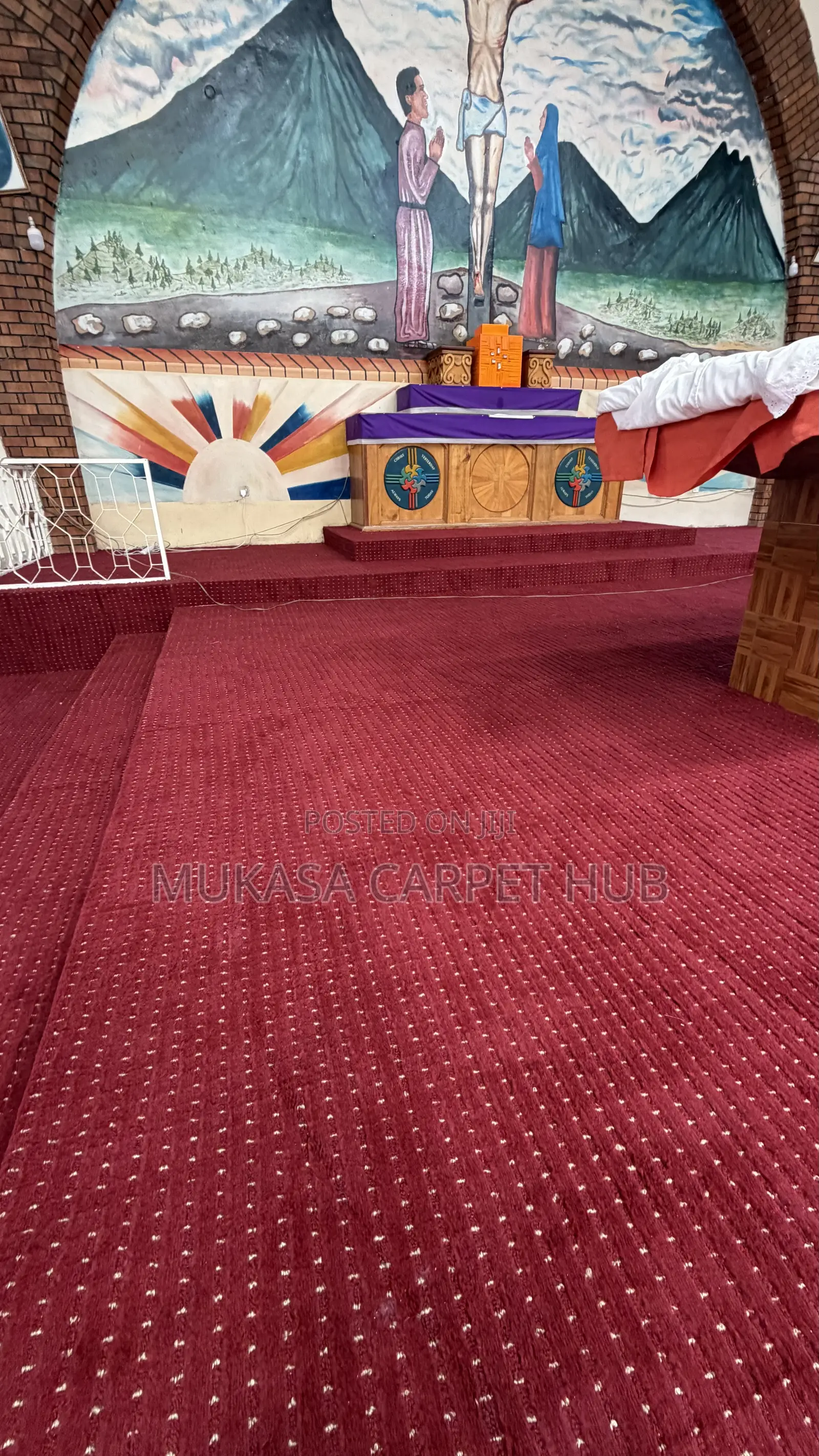 Premium Altar Pulpit Carpets for Churches | Wall to Wall Fitting
