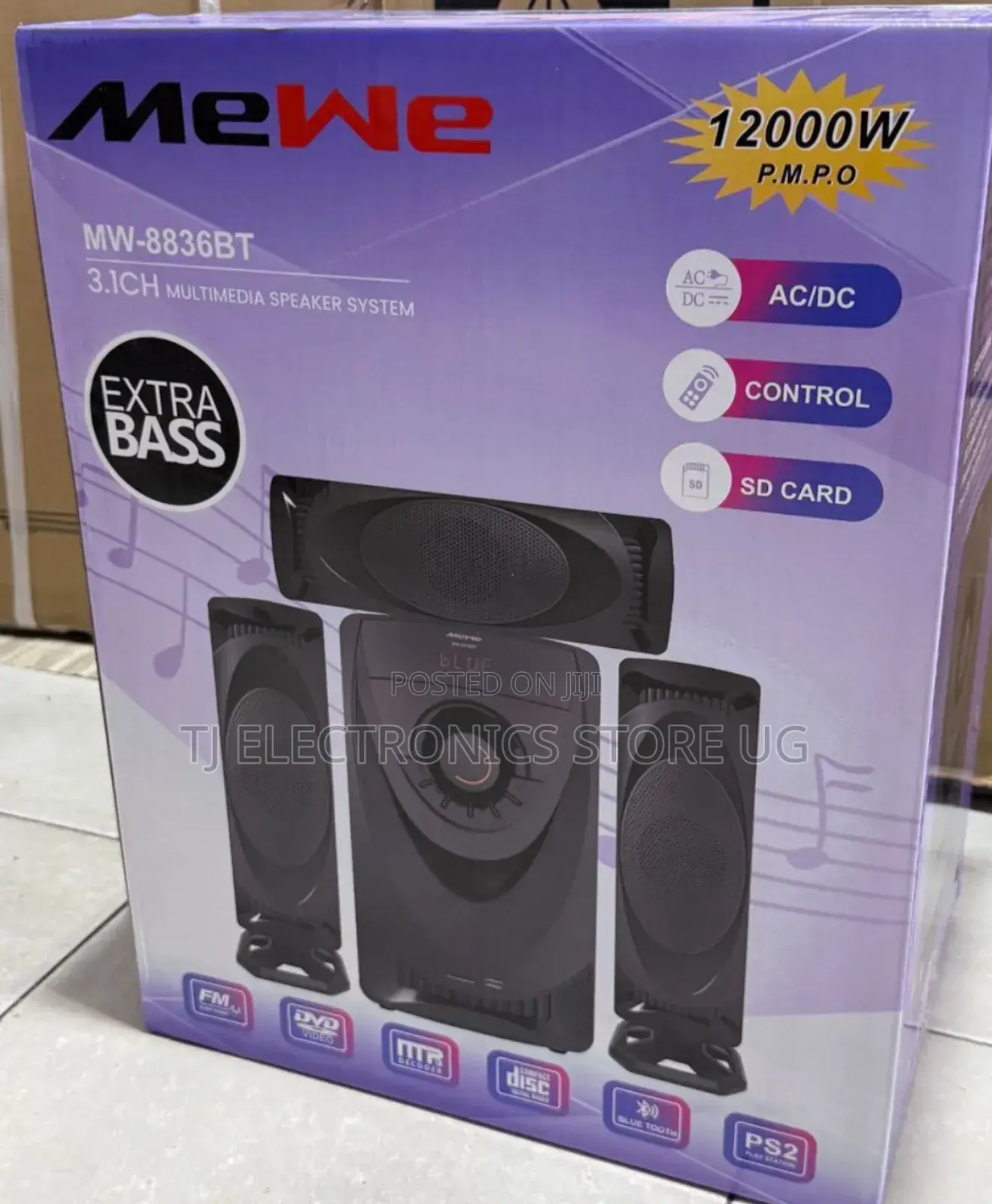 Woofer Mewe 3.1ch Model8836 Bluetooth Multimedia System