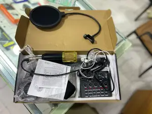 Singing Live Sound Card With a Professional Condenser Microphone