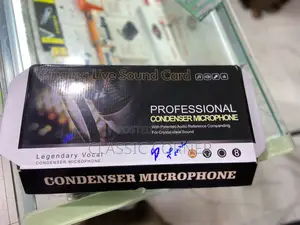 Singing Live Sound Card With a Professional Condenser Microphone