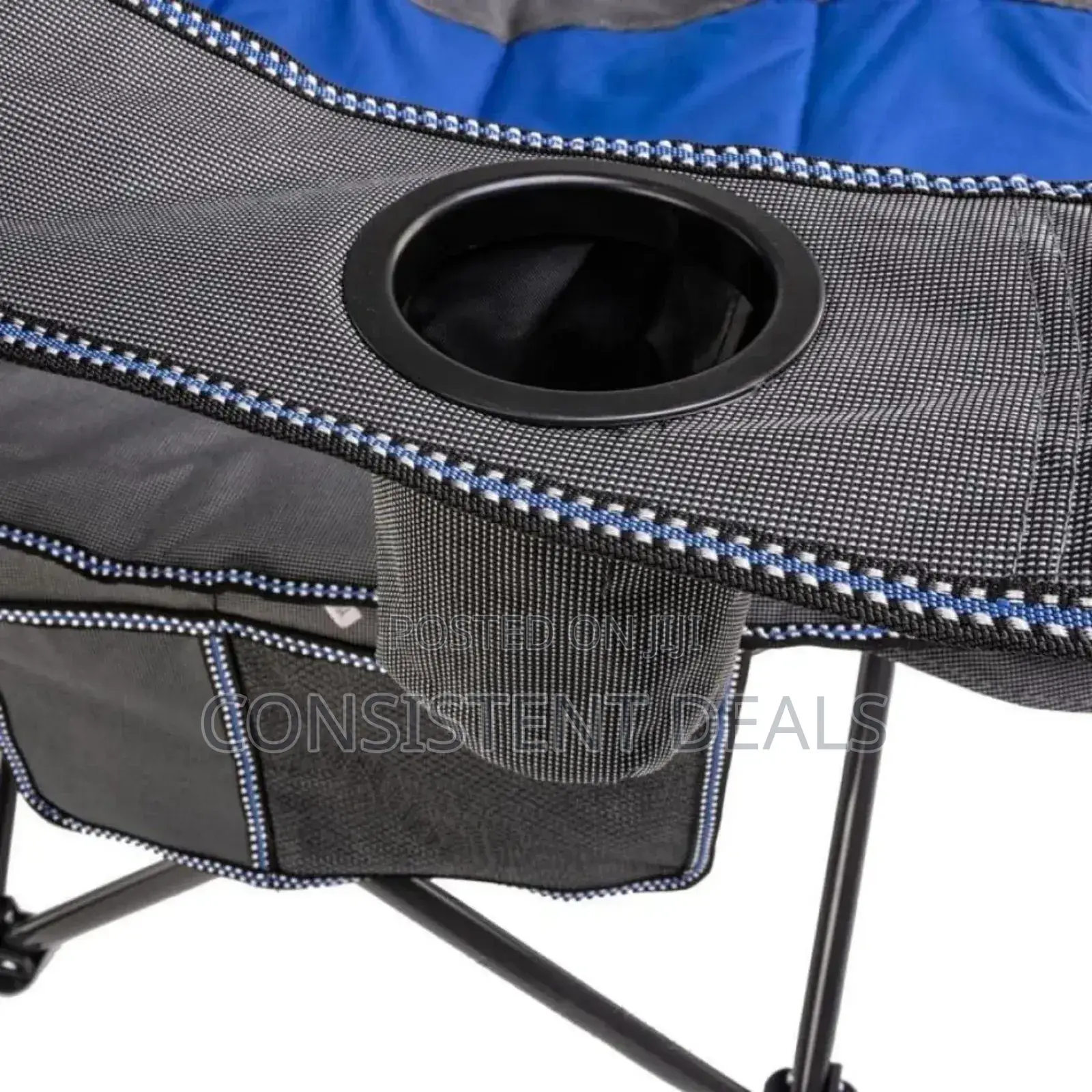 Portable Folding Camping Chair With Cup Holder and Side Storge