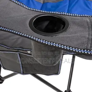 Portable Folding Camping Chair With Cup Holder and Side Storge