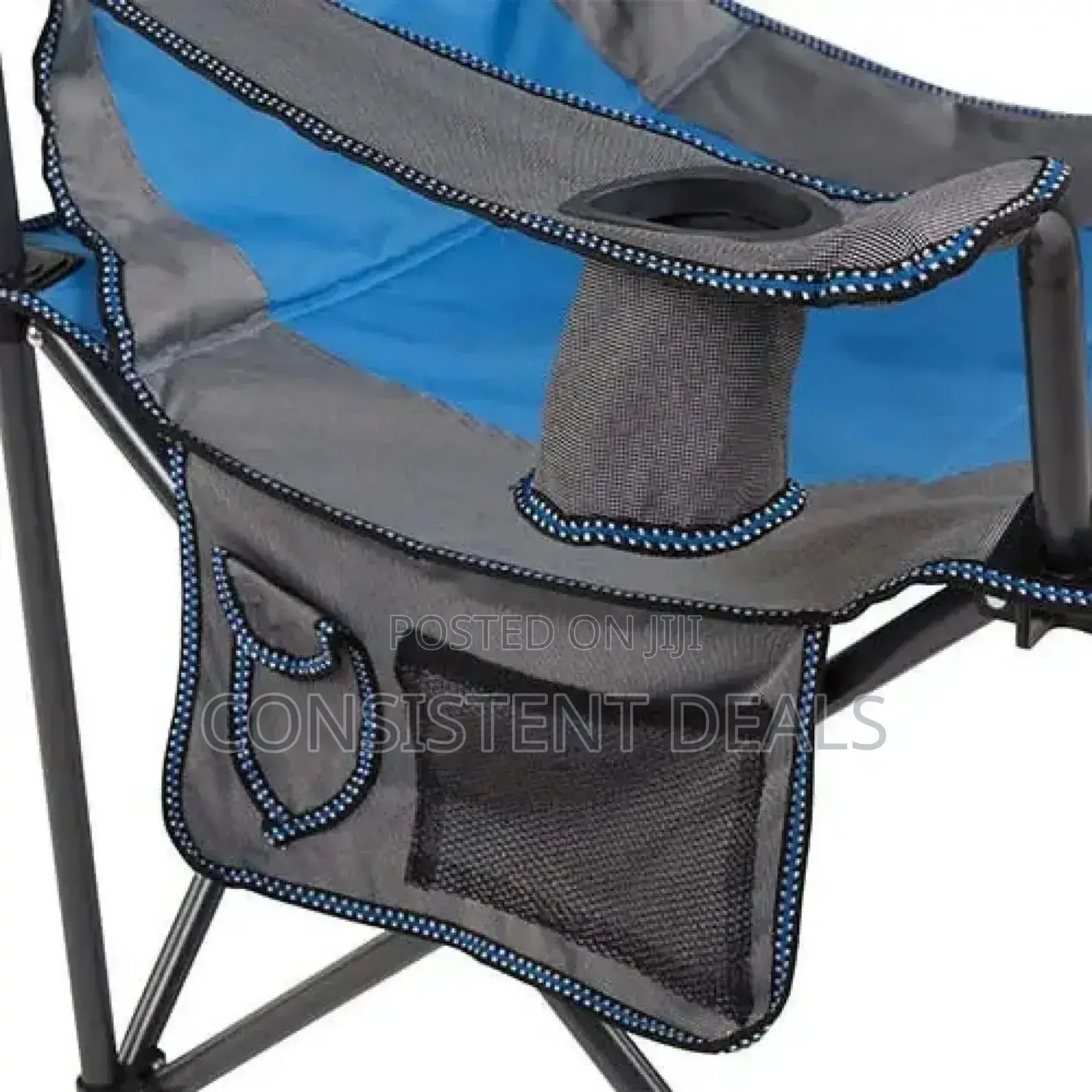 Portable Folding Camping Chair With Cup Holder and Side Storge