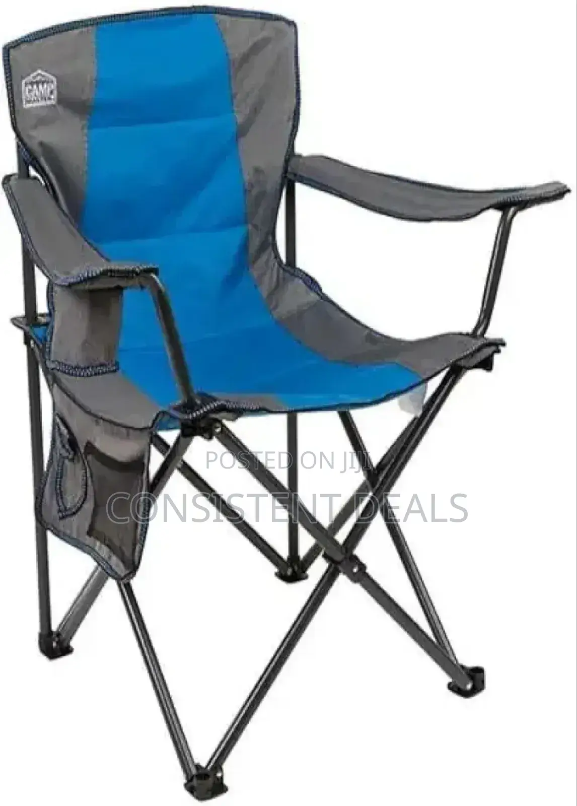 Portable Folding Camping Chair With Cup Holder and Side Storge