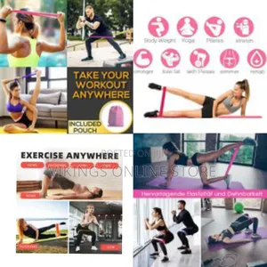 Elastic Fitness R Esistance Bands 5 Levels of Resistance Loop Bands