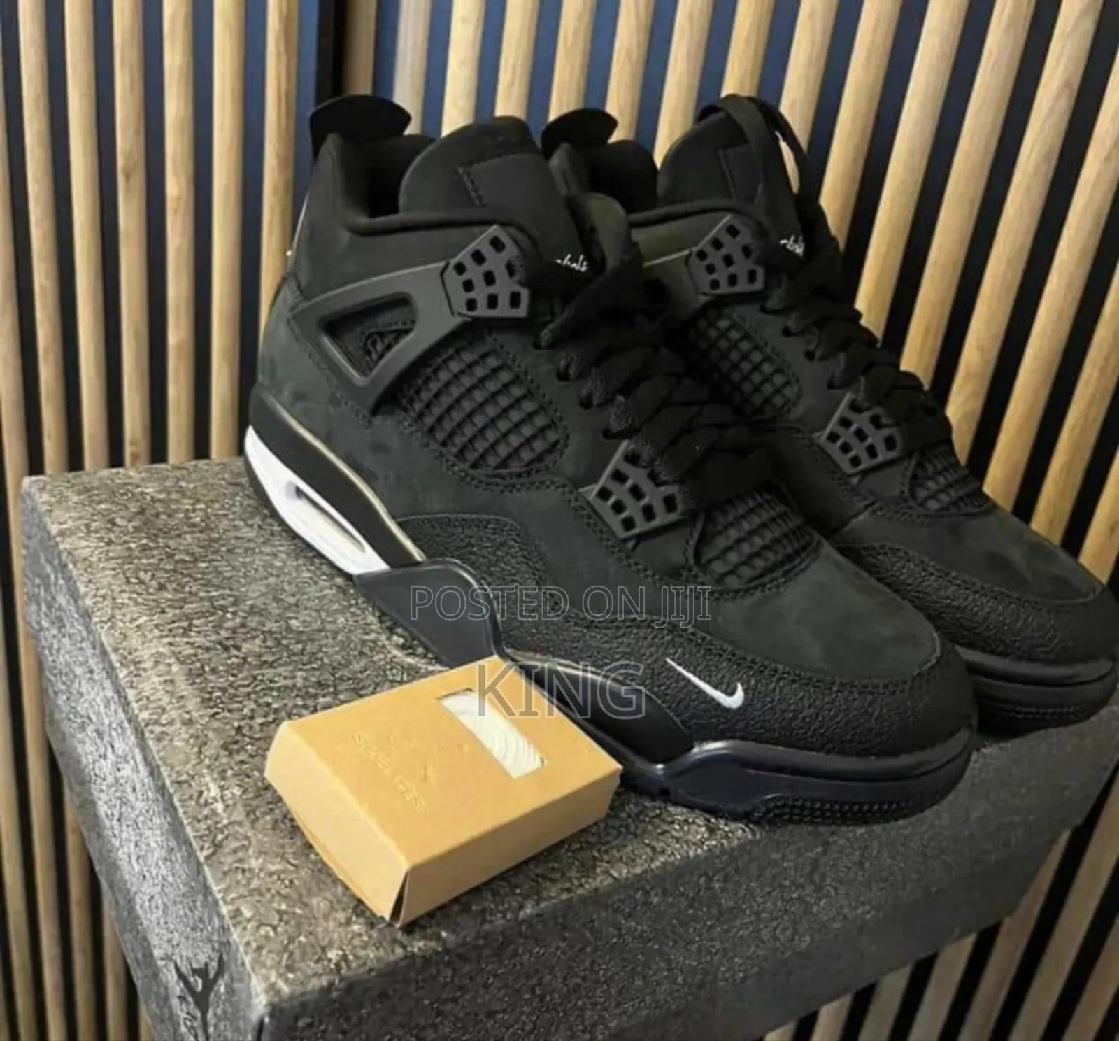 Nigel Sylvester X Air Jordan 4 Retro Sp "Bike Air" Black.