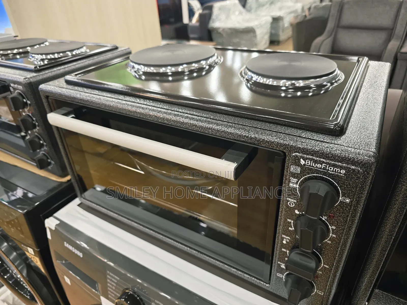 Brand New 45ltrs Blueflame Electric Oven With Electric 2 Top Plates