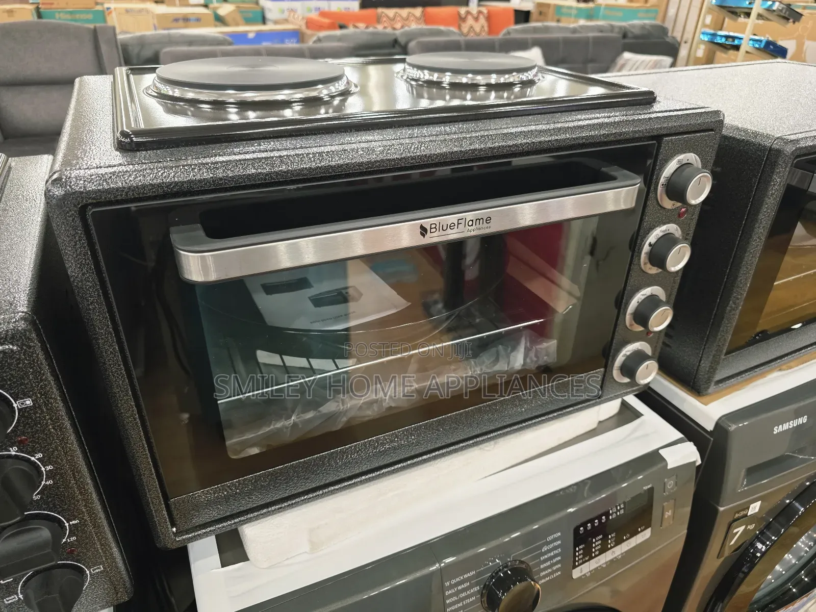 Brand New 45ltrs Blueflame Electric Oven With Electric 2 Top Plates