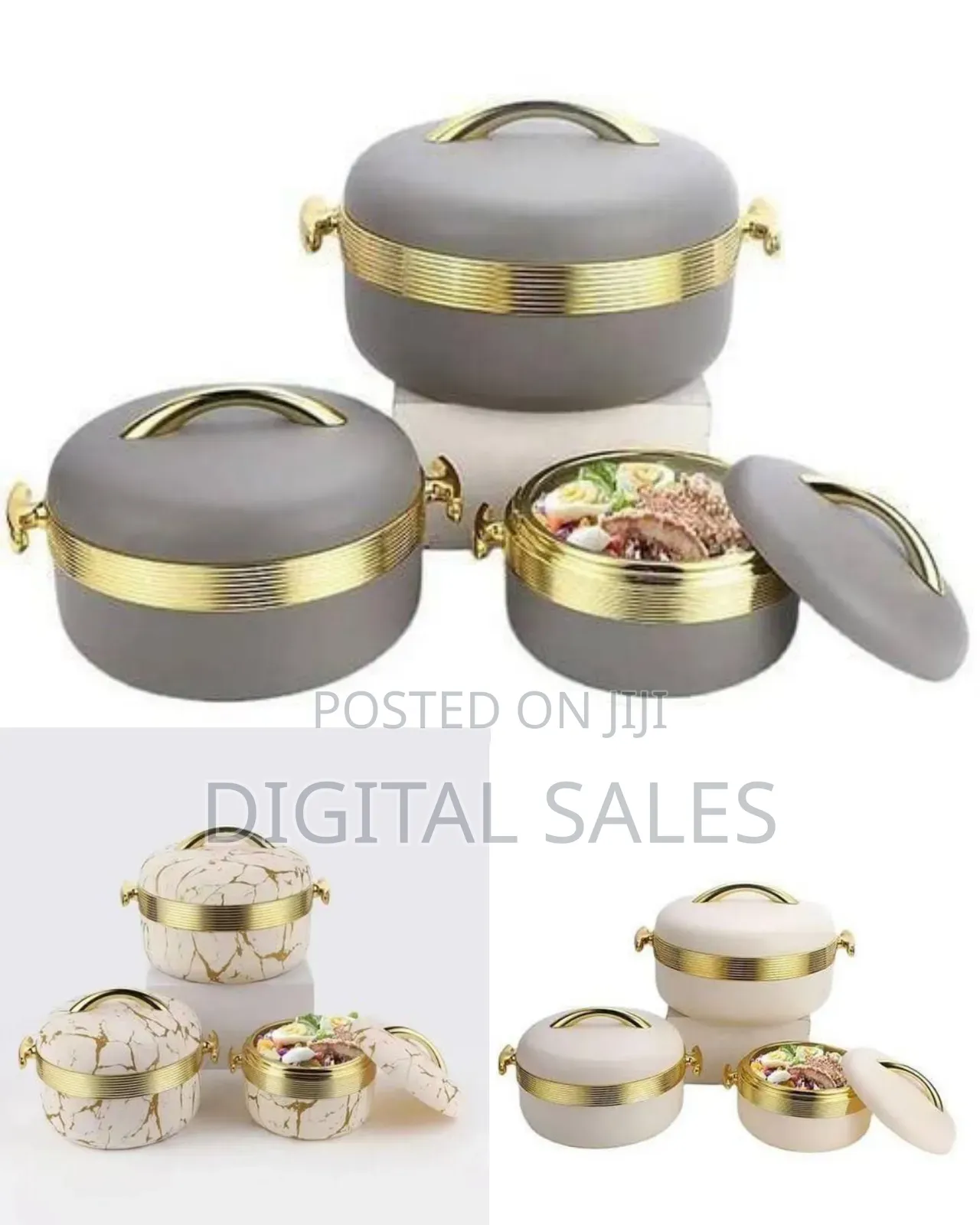 Premium Marble-Patterned Insulated Casserole Set