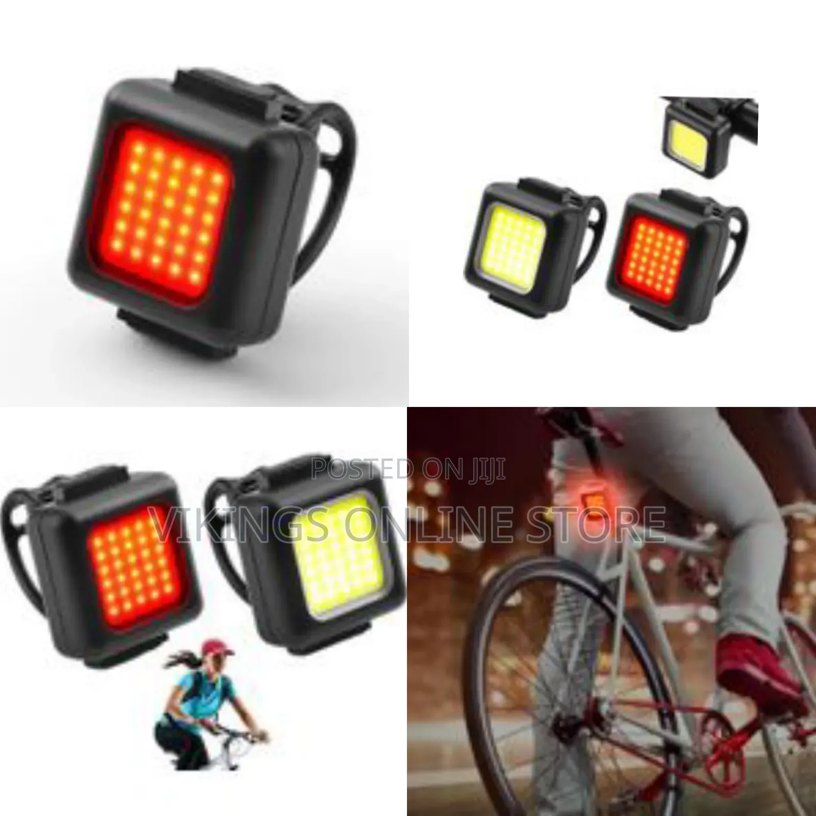 1 Pair Of Ultra Slim Road Bikes Lights Tain Light Front And Back
