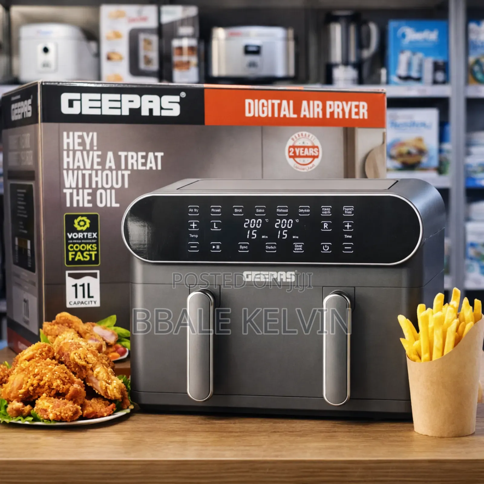 Geepas 11l Digital Air Fryer