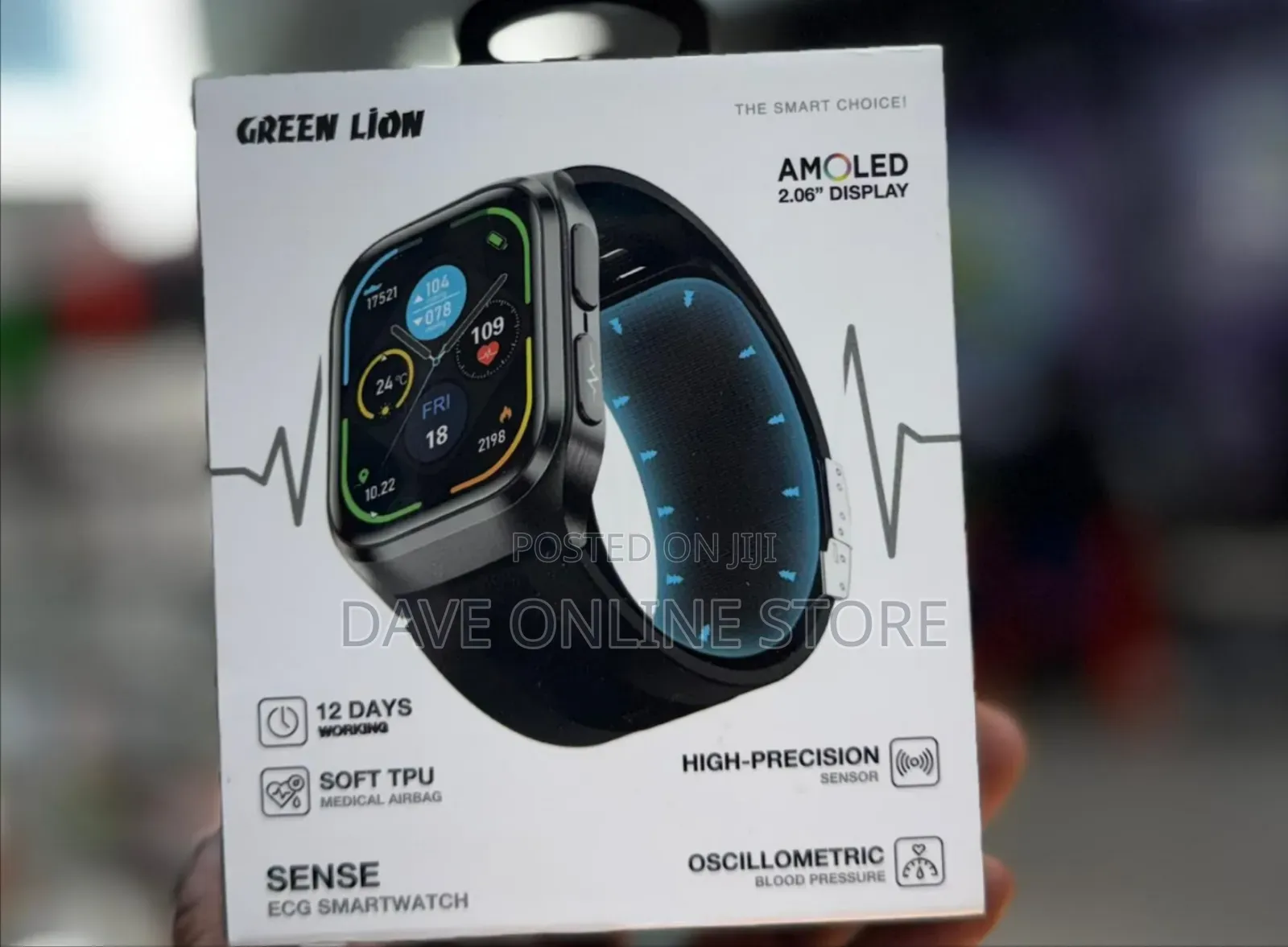 Green Lion Sense Ecg (High Precision Sensor,Blood Pressure,Smart Watch