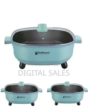 Multi-Functional Electric Skillet With Tempered Glass Lid