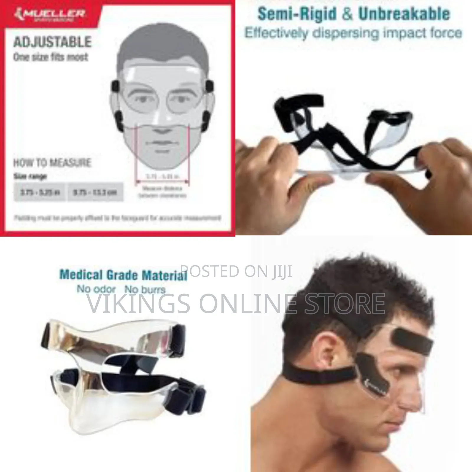 Sports Medicine Face Guard for Protection From Impact Injuries