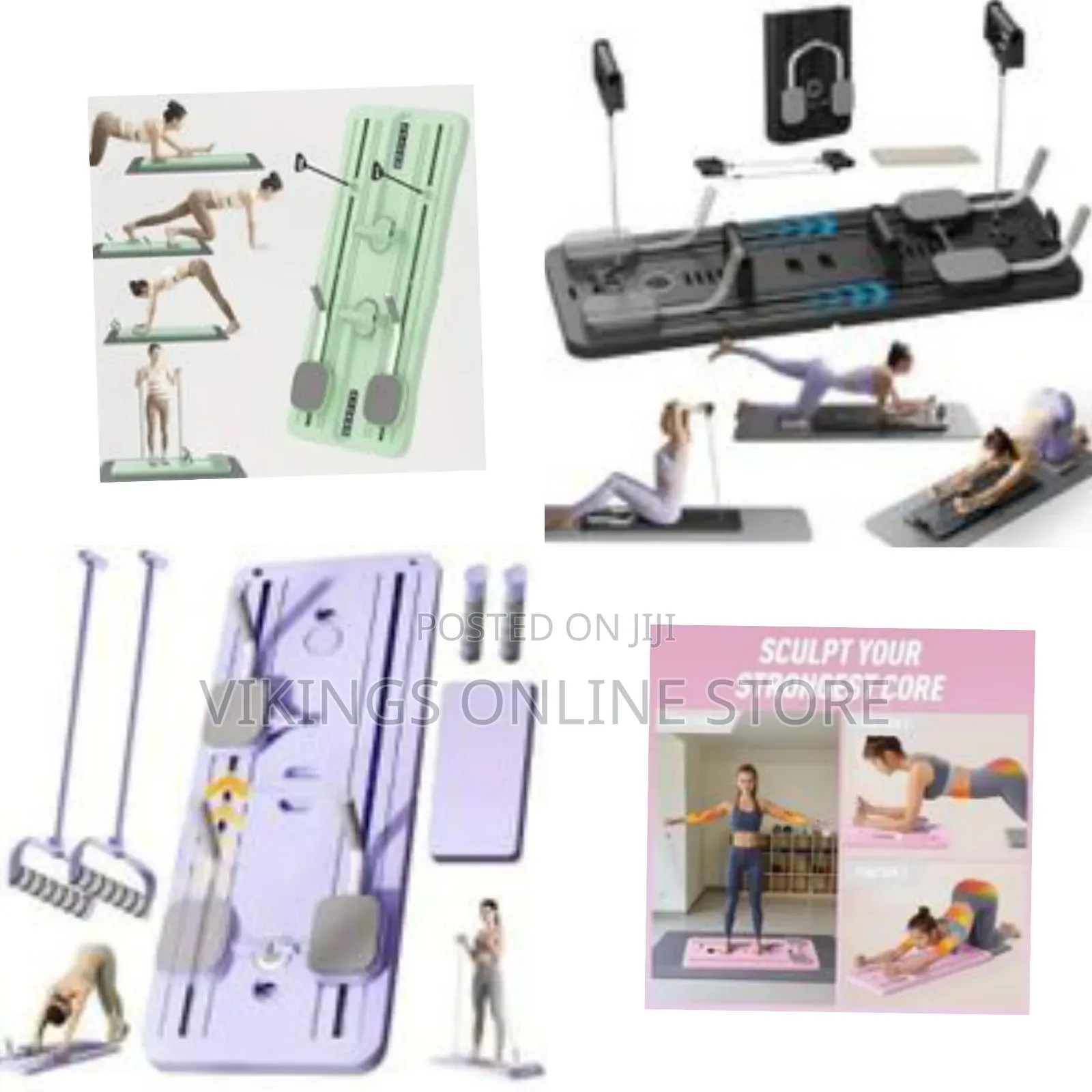 5 In1 Multi-Functional Foldable Pilates Reformer Board With Ab Roller
