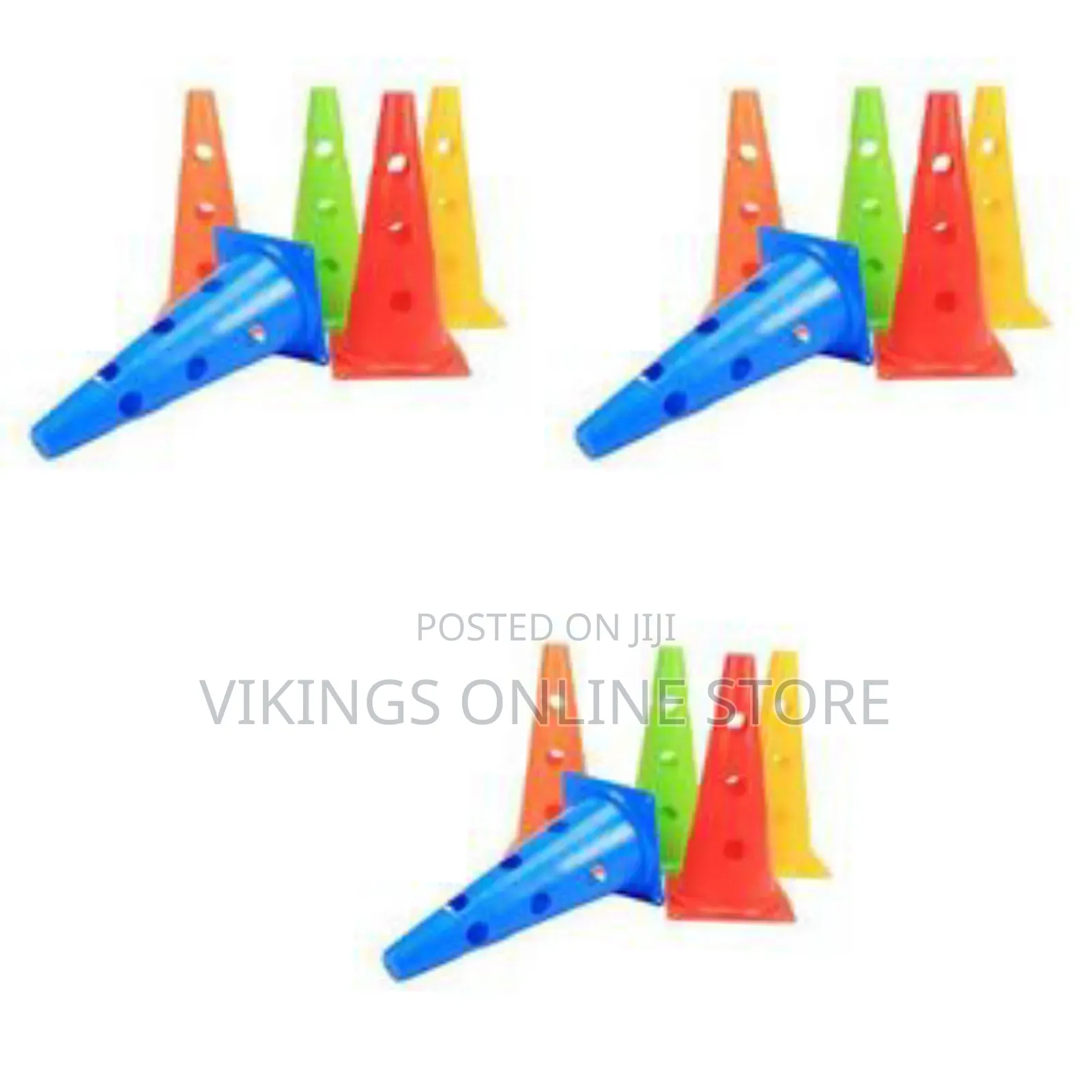 52cm Colorful Flexible Soccer Cones Logo Style Safety Speed Agility