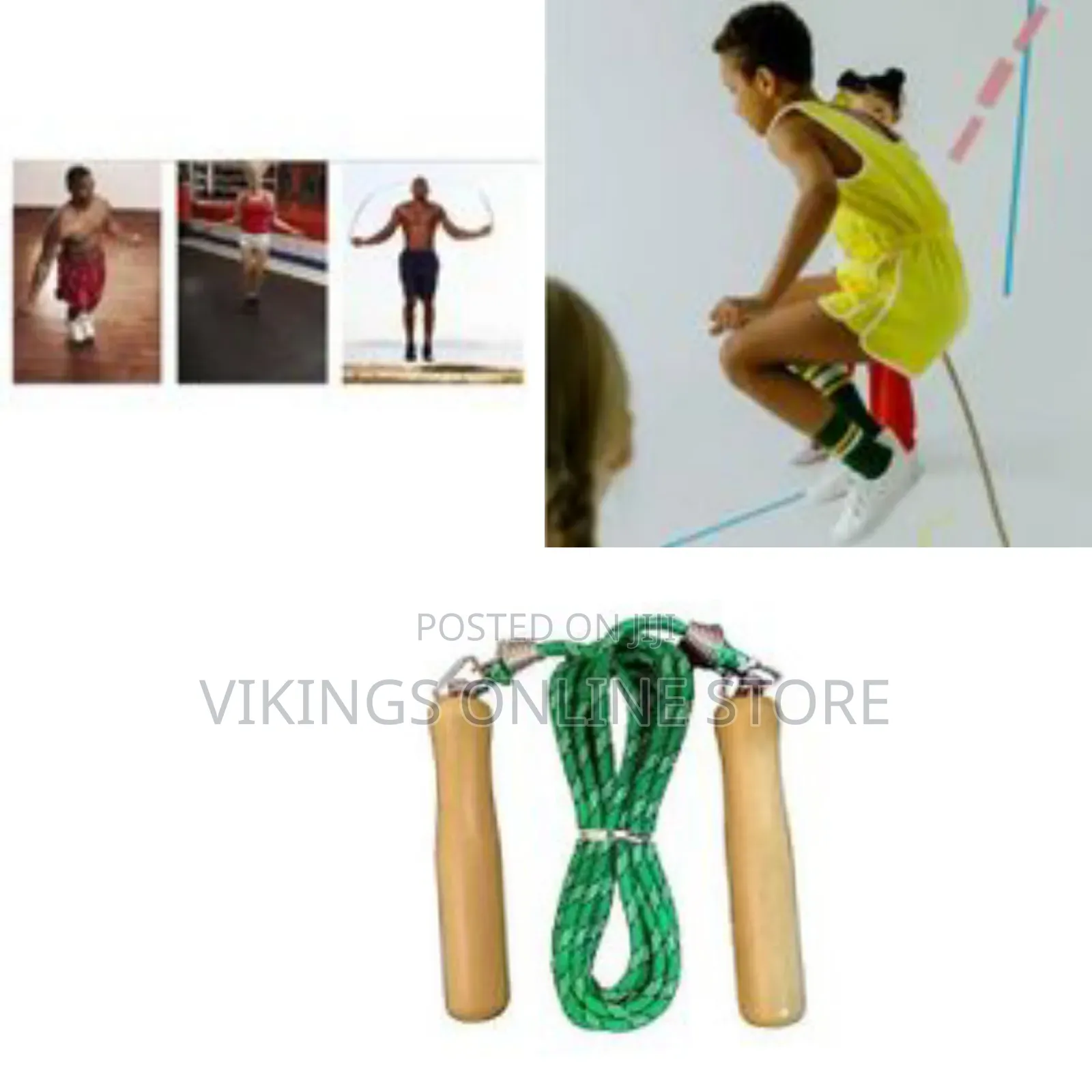 Durable Adjustable Speed Skipping Rope Wood Handle Exercise Fitness