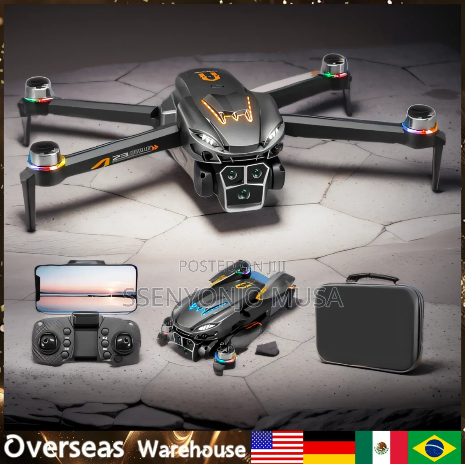 Drone A23 With Hd Camera, Triple Cameras, GPS Hover - Beginner