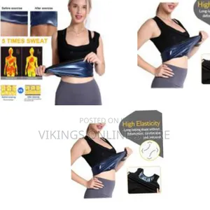 Size: 53.5 Women Sauna Vest Shirt Sweat Suit Shapewear Tank Top Workou