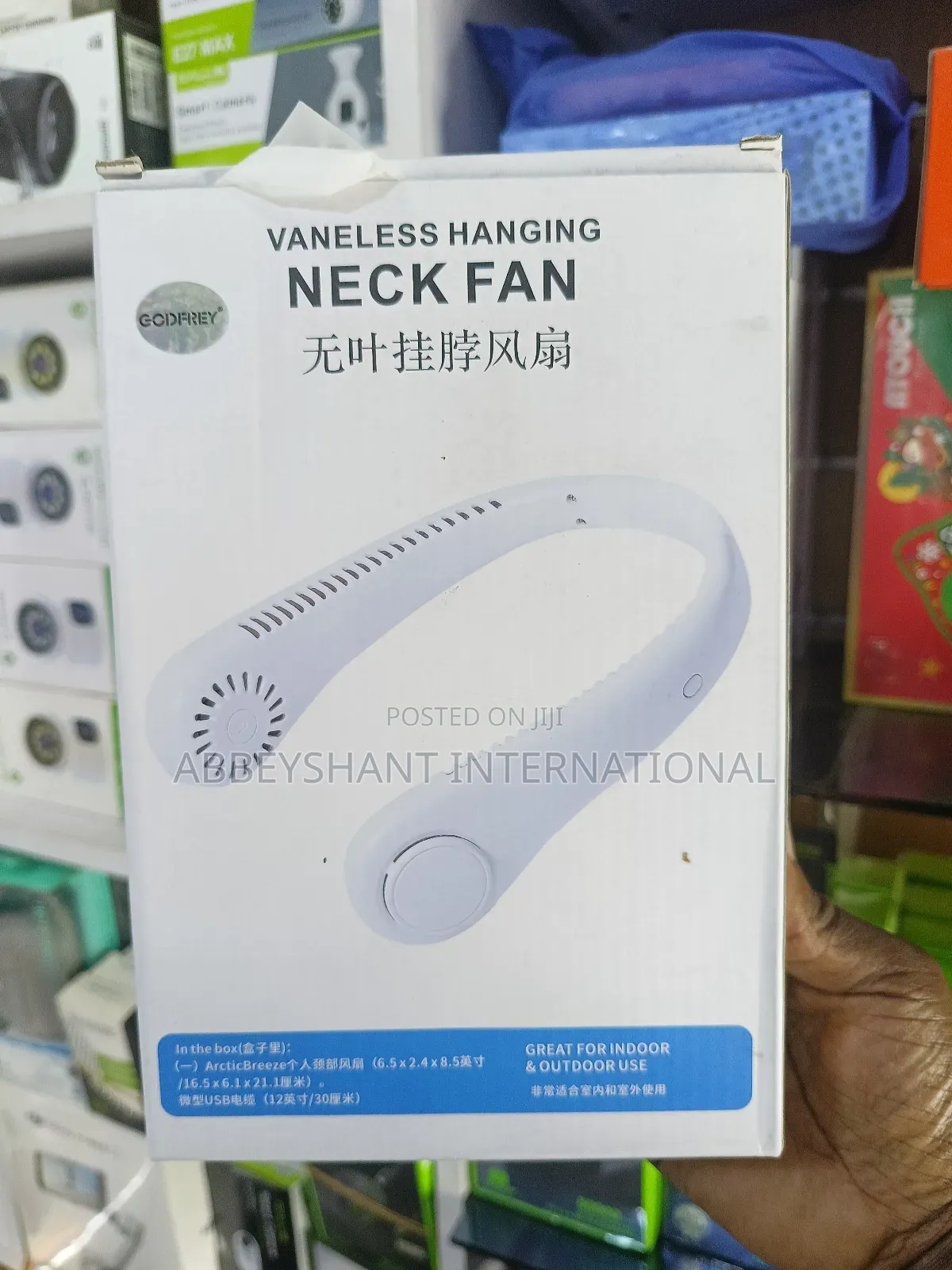 Personal Neck Fan/Wearable Hanging Neck Fan.