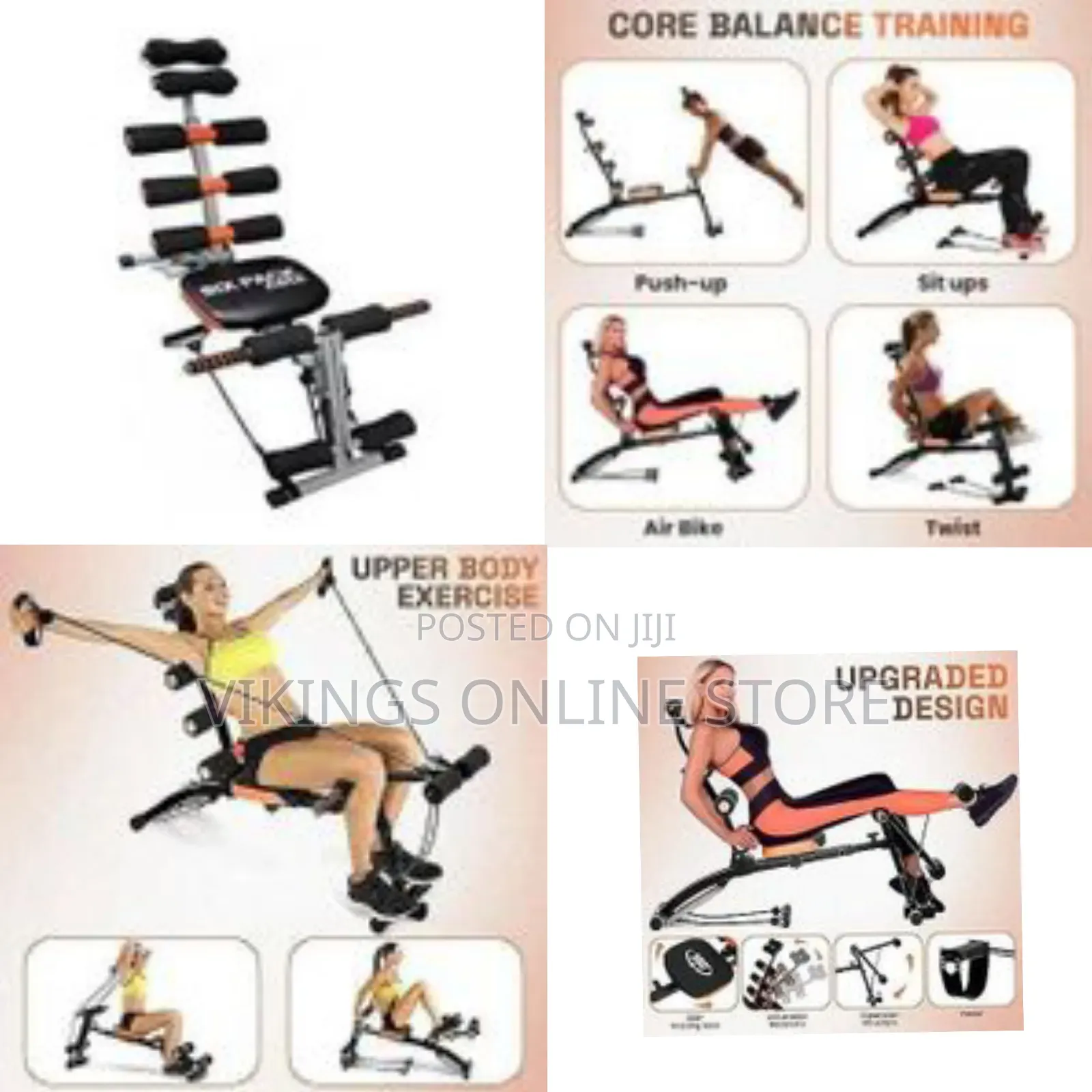 6-Pack Abs Abdominal Exerciser Full Body Workout Machine Abdominal