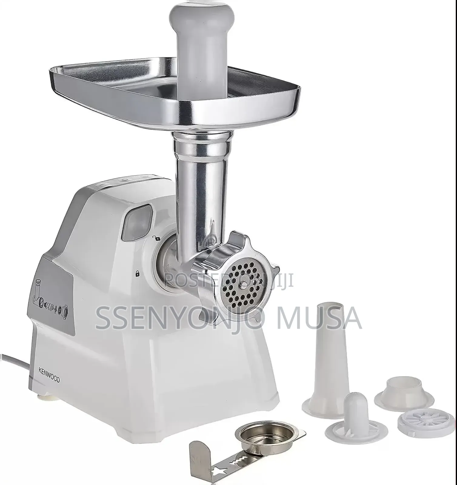 Kenwood Meat Grinder Mincer Mgp40 2100w –Sausage Kebbe Maker, Silver