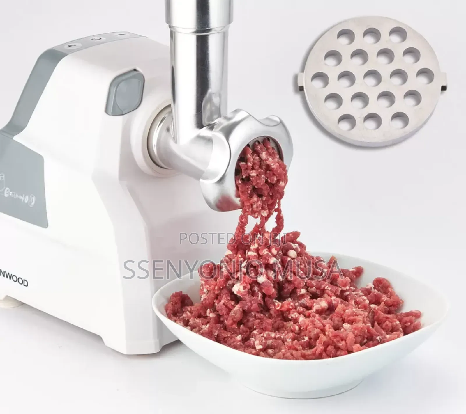 Kenwood Meat Grinder Mincer Mgp40 2100w –Sausage Kebbe Maker, Silver
