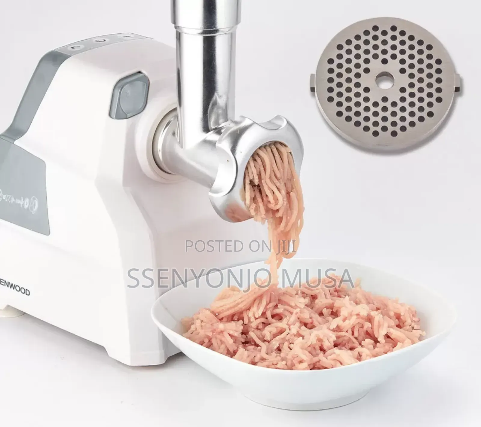 Kenwood Meat Grinder Mincer Mgp40 2100w –Sausage Kebbe Maker, Silver