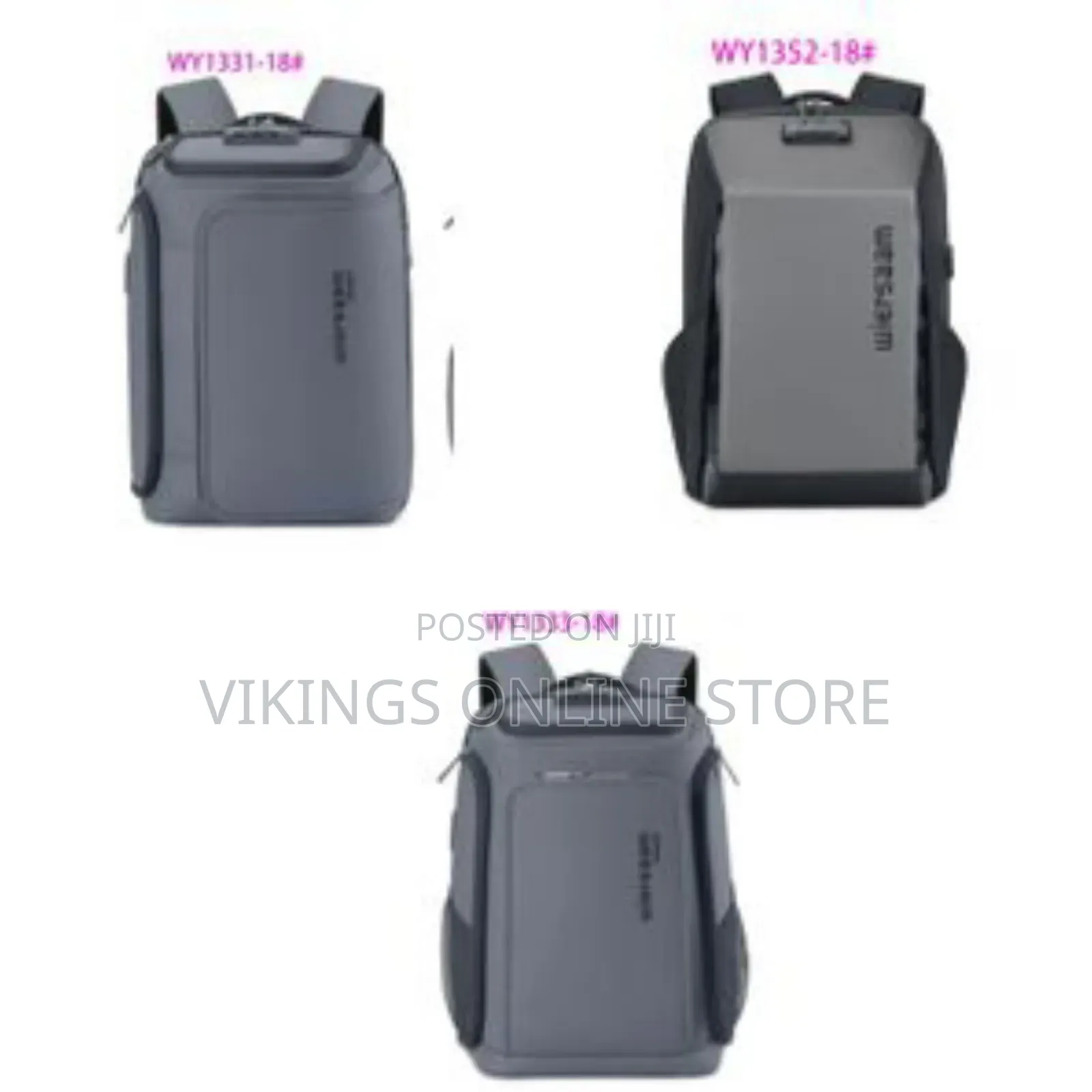 Wiersaam Men Anti-Theft Business Travel Backpack Water-Resistant