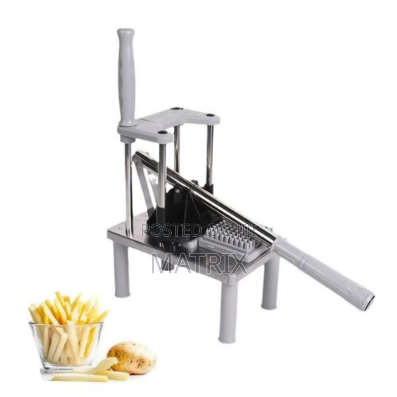 Commercial Potato Chipper–French Fry Cutter With Stainless Steel Frame