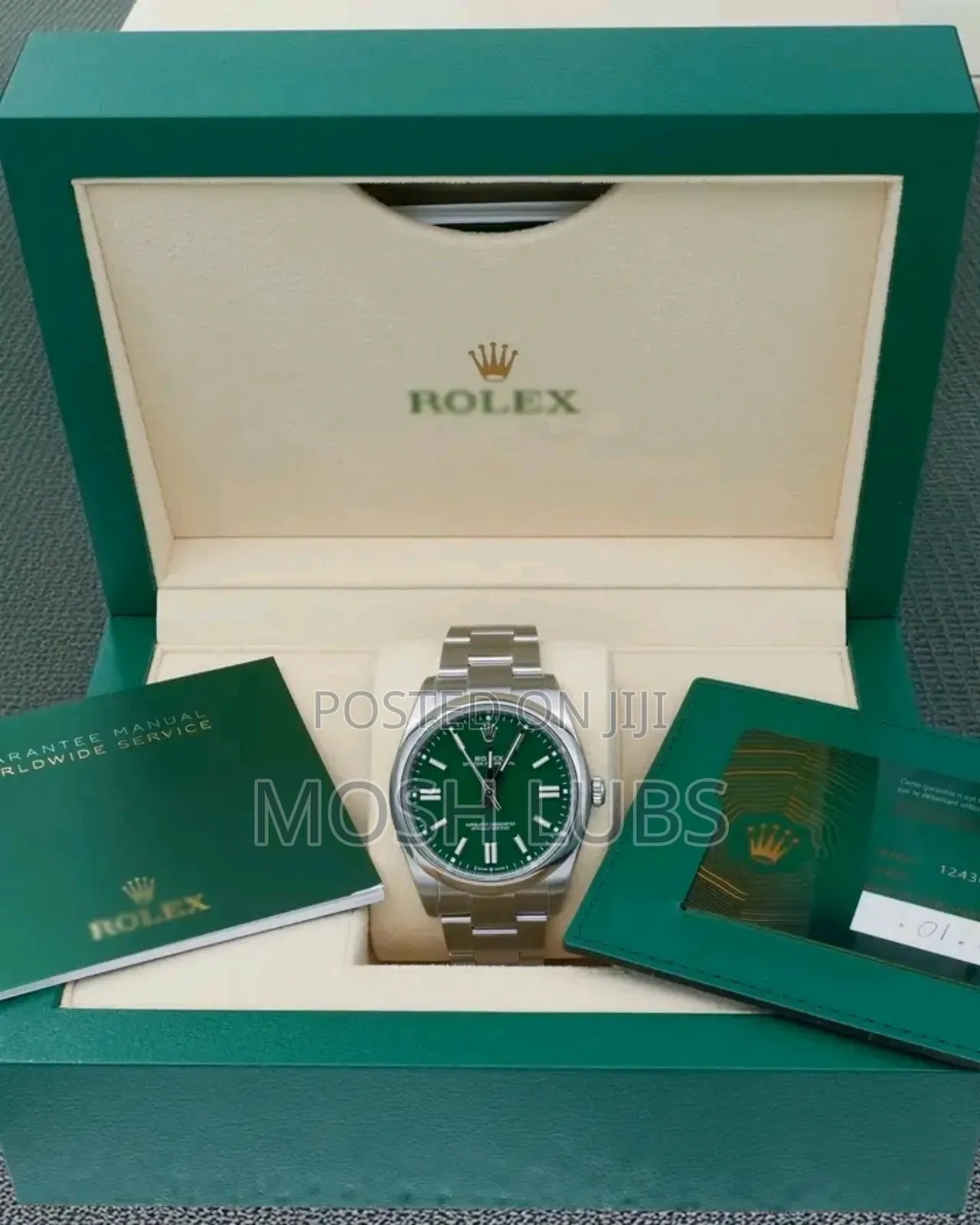 Rolex Oyster Perpetual Green-Interface Watch