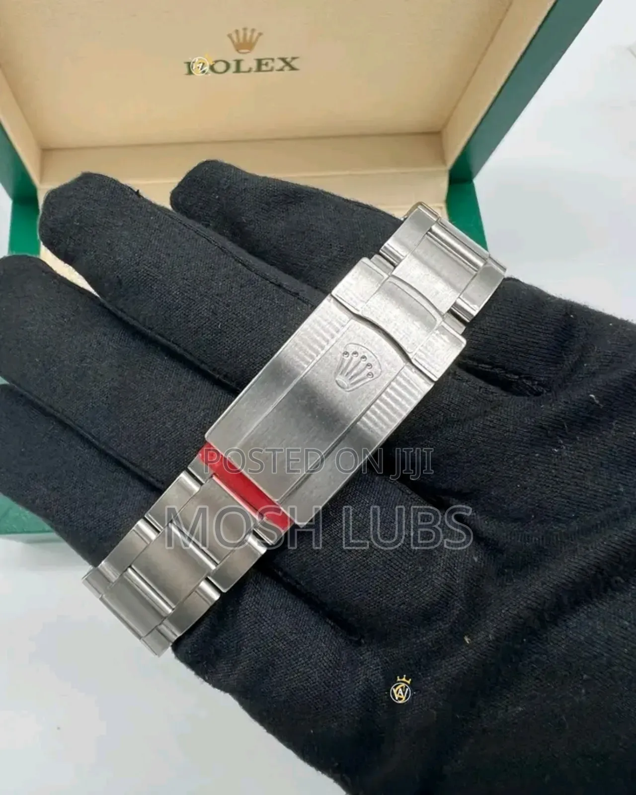 41mm Rolex Green-Sliver Strap Watch