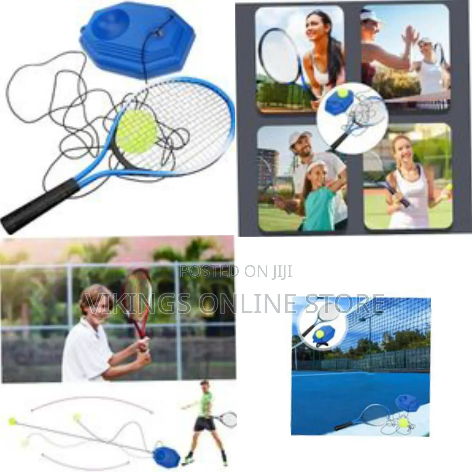 Tennis Trainer Single Play With Line Rebound Self-Training Beginner