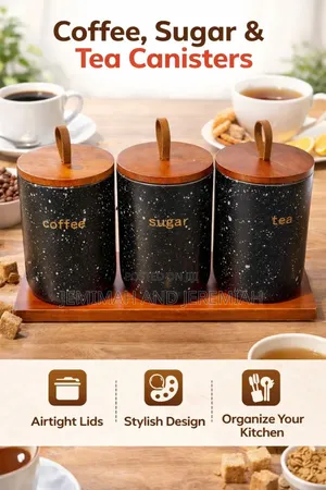 Coffee Sugar and Tea Canister