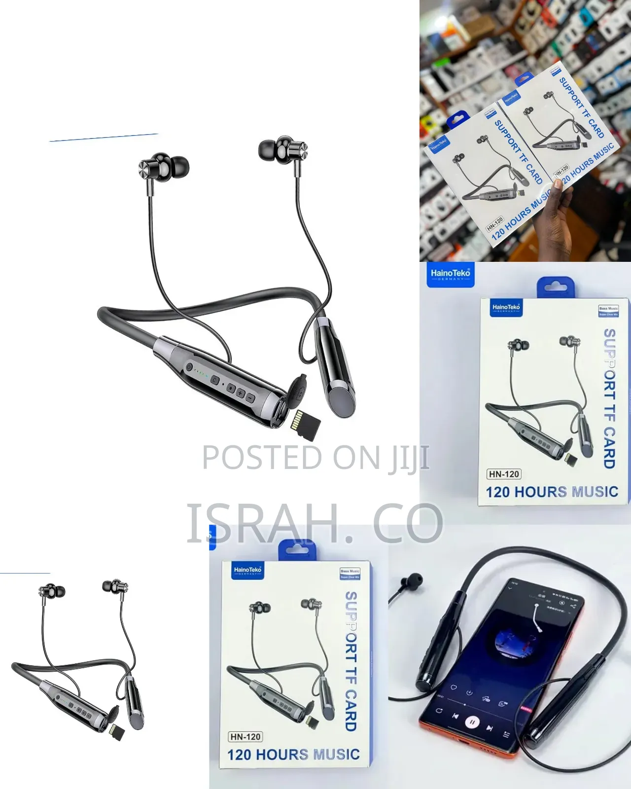 Haino Teko Hn-120 Bluetooth Neck Band Headphone, 5.3 Bluetooth