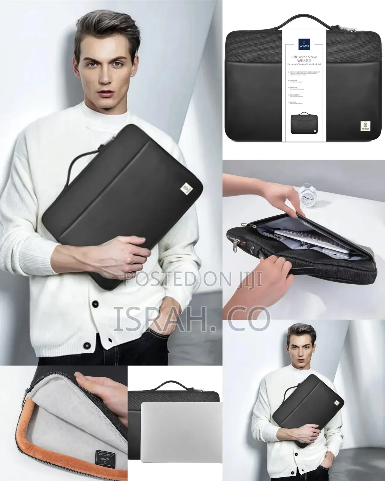 Wiwu Hali Laptop Sleeve Protective Business Carrying Laptop Bag 16