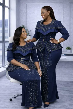 Ladies Two-Piece Skirt and Blouse Outfits
