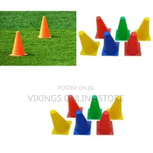 23cm Plastic Traffic Space Cone Marker Set-6 Field Marking Equipment