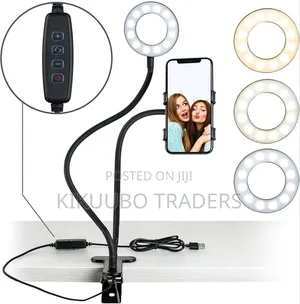Adjustable Selfie Light With Phone Holder