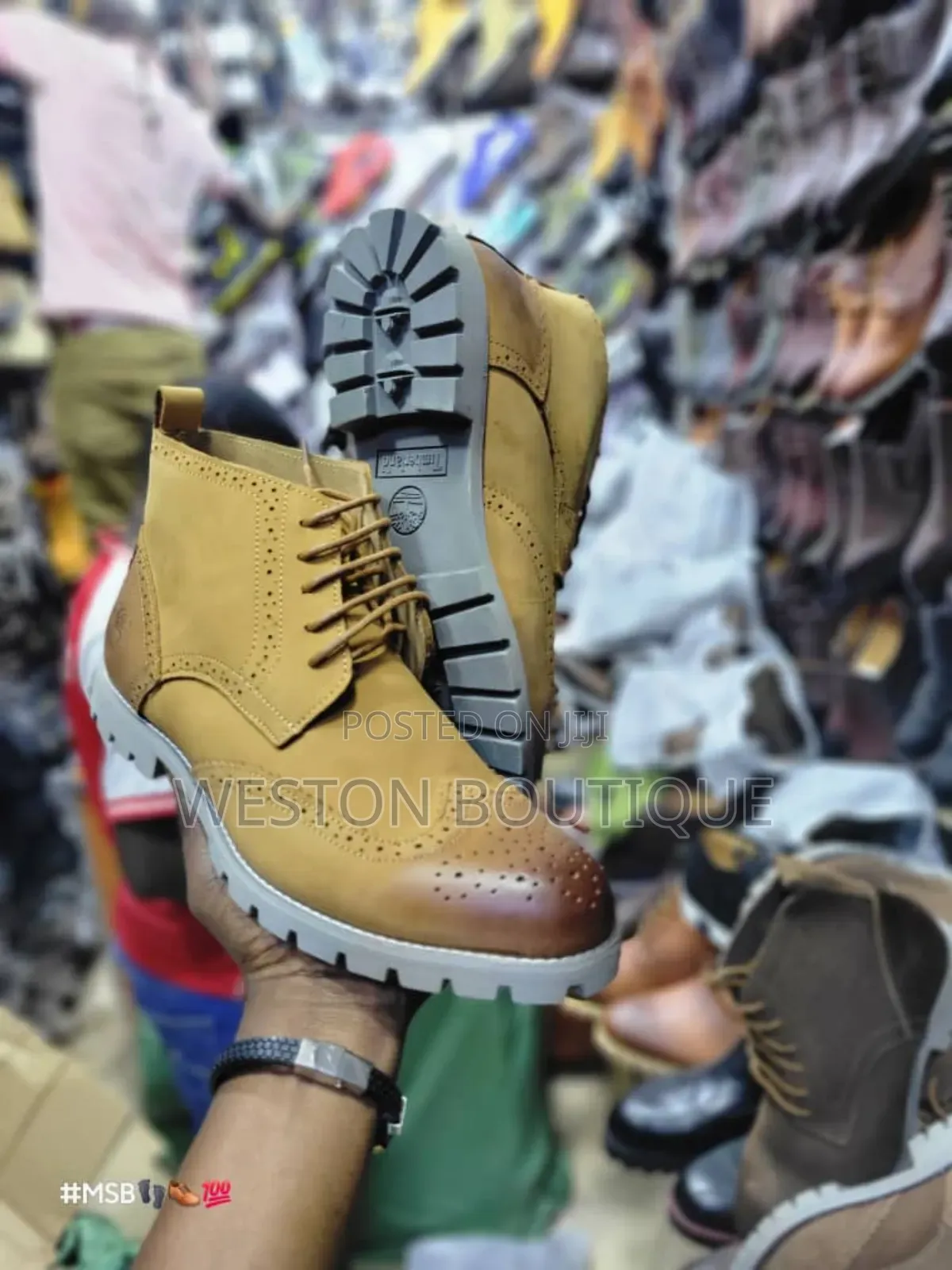 Men's Leather Oxford Timberland Boots