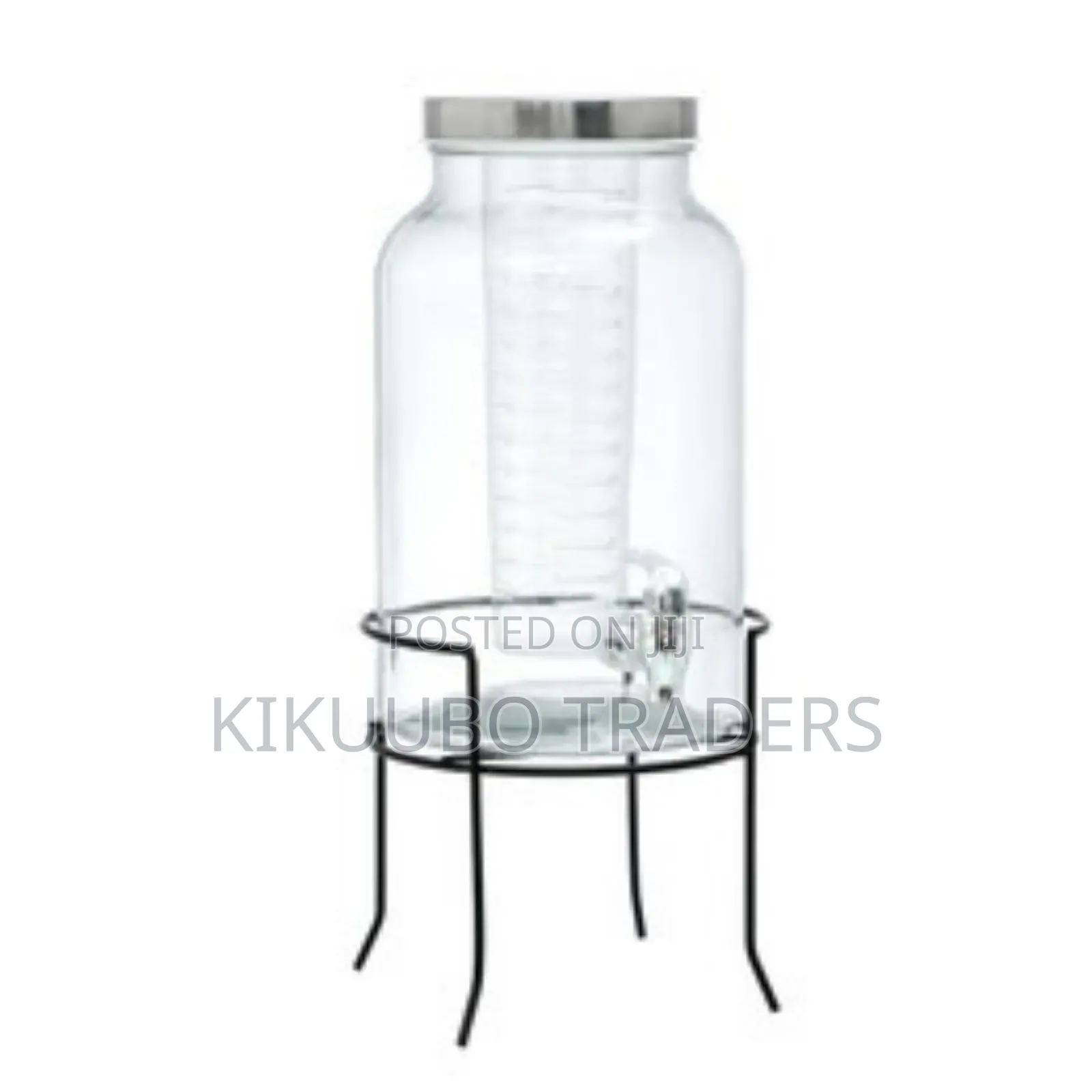 4l Glass Jar Juice Dispenser With Stand