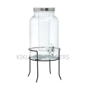 4l Glass Jar Juice Dispenser With Stand