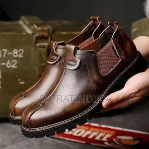 Banagat Men's Oxfords Formal Flat Shoes Loafers Italian Official Brown