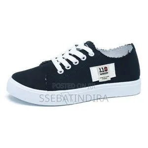 Classical Women Lace-up Shoes Anti Slip Breathable Canvas Sneakers
