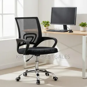 Mid-Back Revolving/ Desk Chair With Lumbar Support.