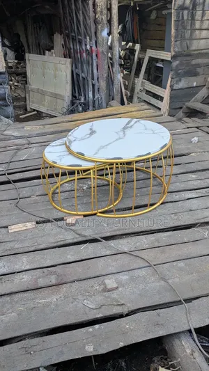 Golden Metallic Centre Tables