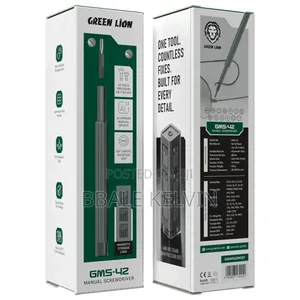 Green Lion GMS-42 Manual Screwdriver 42 Piece Cr-v Bit Set