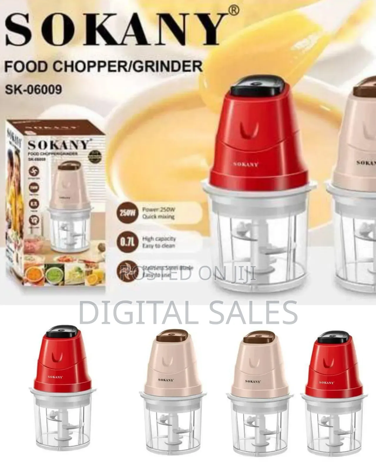 Sokany Compact Electric Food Chopper